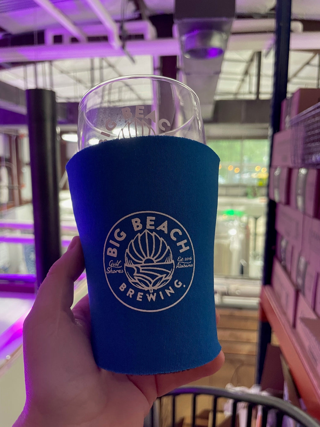 Big Beach Pint Glass Koozie